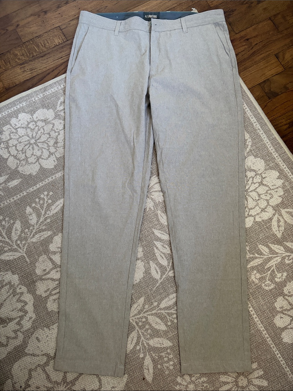Linksoul Gray-Beige Men's Golf Pants 34S
